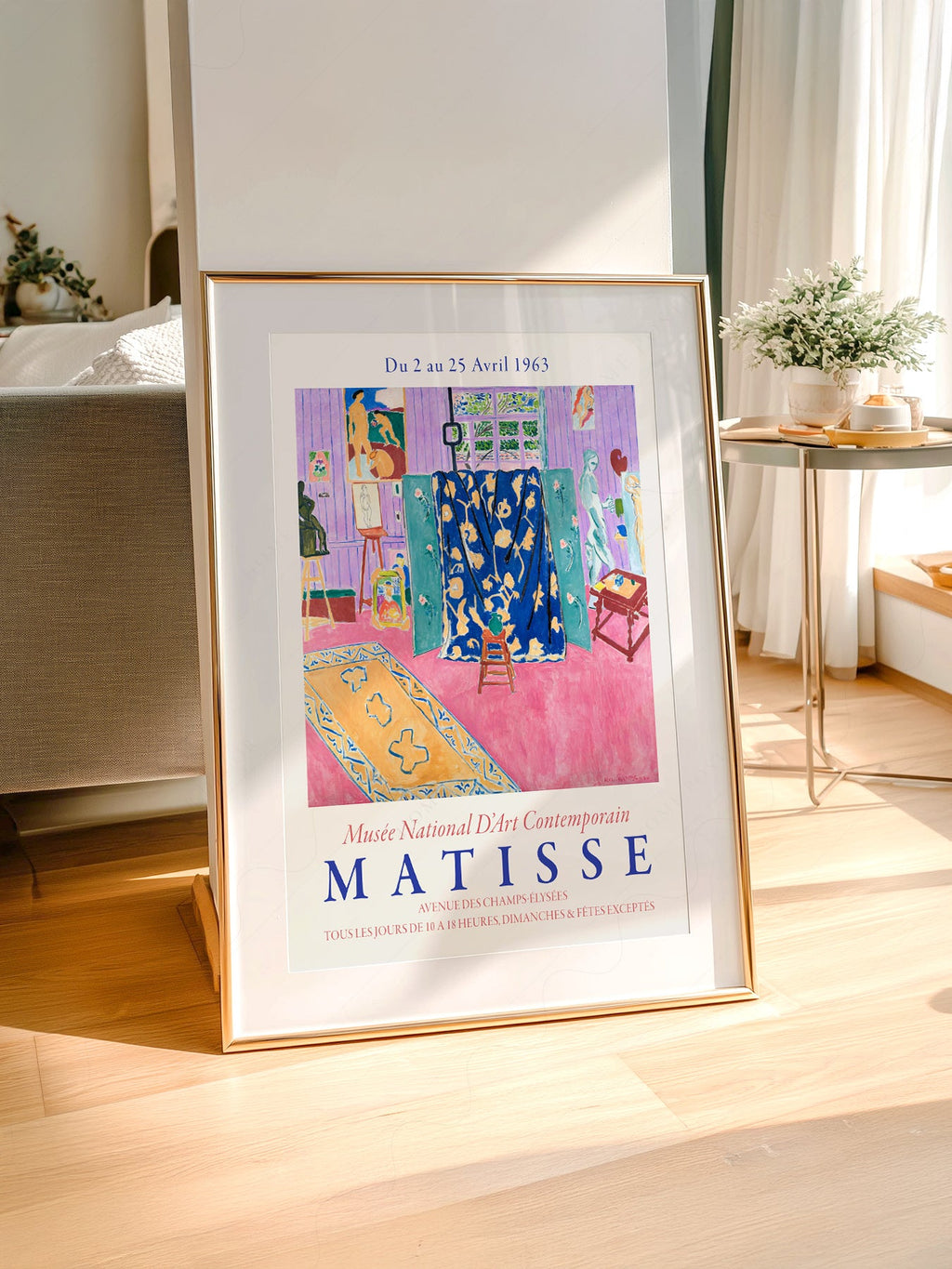 Henri Matisse The Pink Studio Exhibition Poster – Modern Wall Art Print