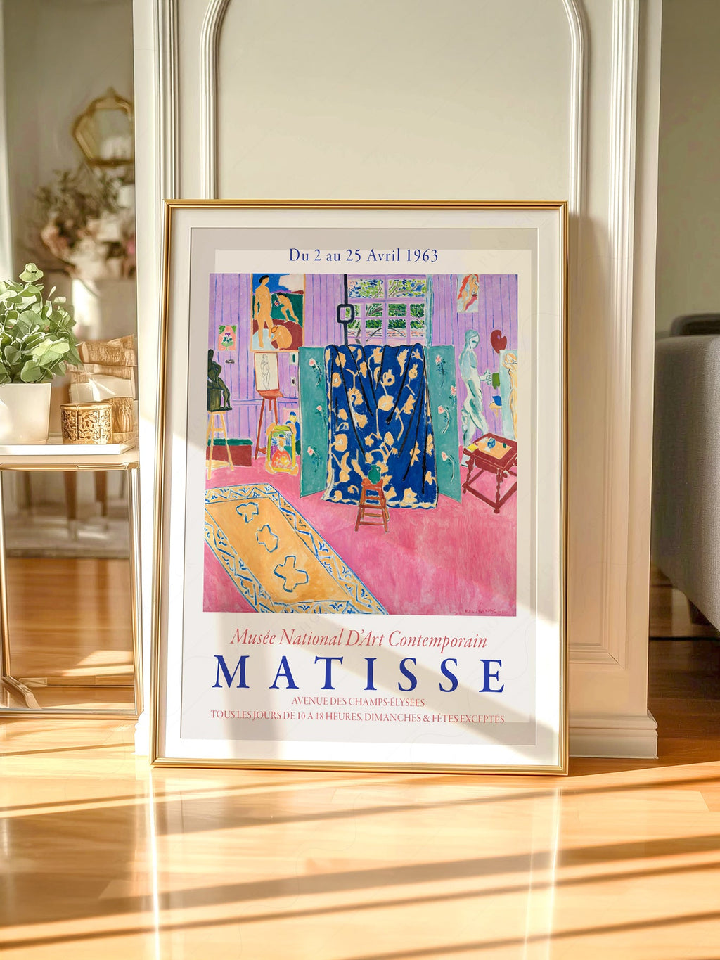Henri Matisse The Pink Studio Exhibition Poster – Modern Wall Art Print