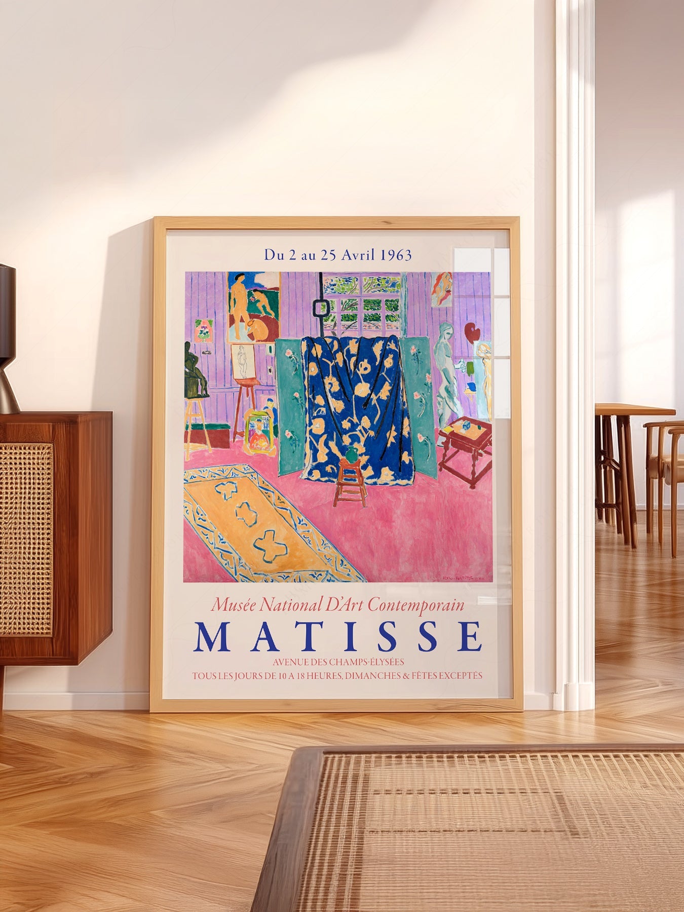 Henri Matisse The Pink Studio Exhibition Poster – Modern Wall Art Print