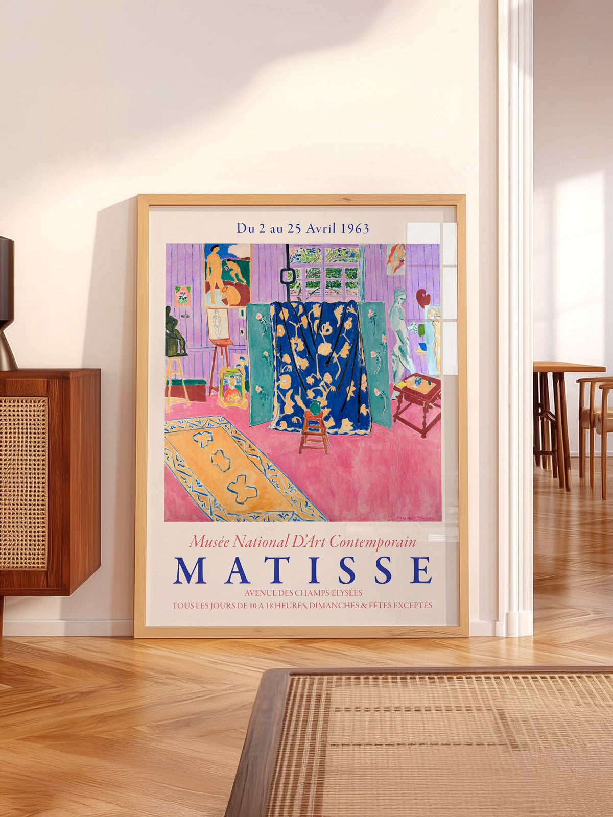 Henri Matisse The Pink Studio Exhibition Poster – Modern Wall Art Print