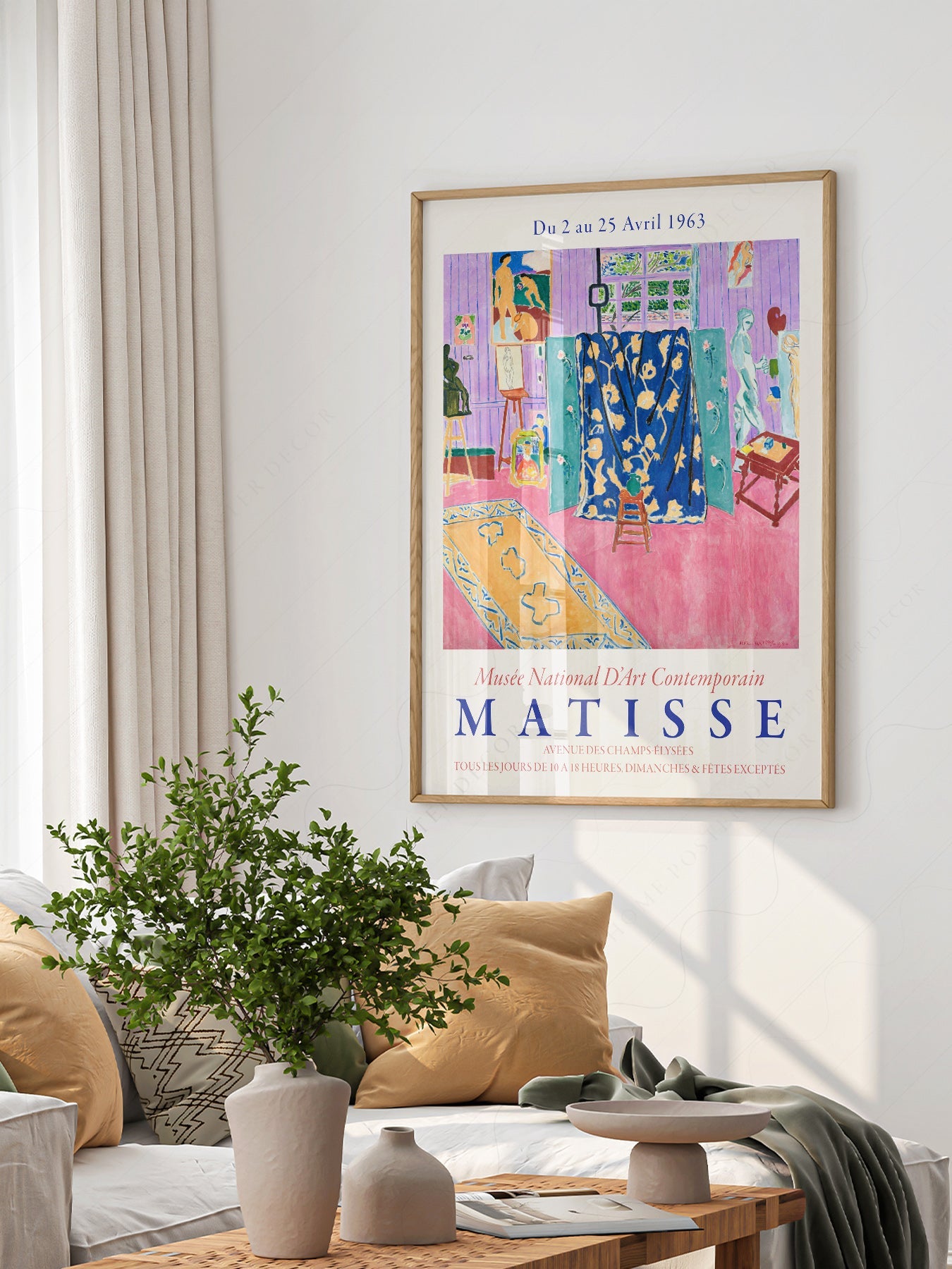 Henri Matisse The Pink Studio Exhibition Poster – Modern Wall Art Print