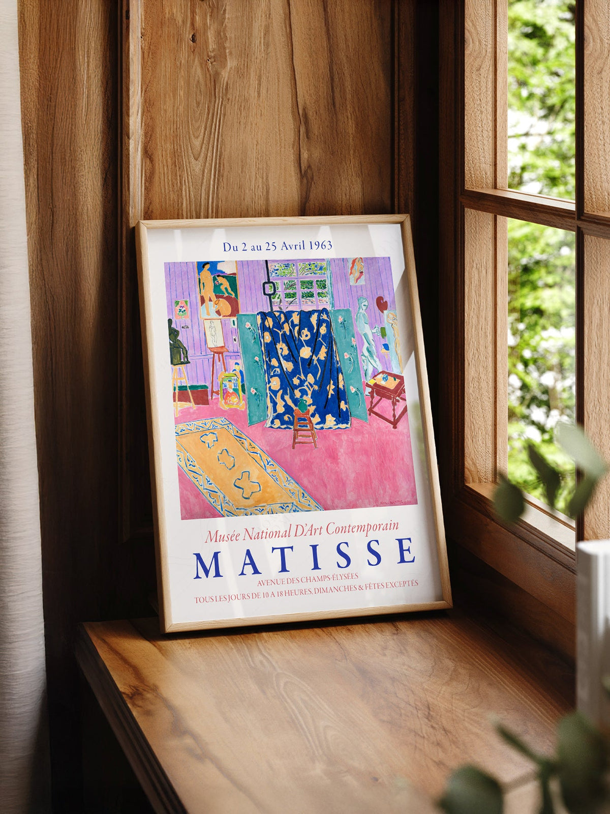 Henri Matisse The Pink Studio Exhibition Poster – Modern Wall Art Print