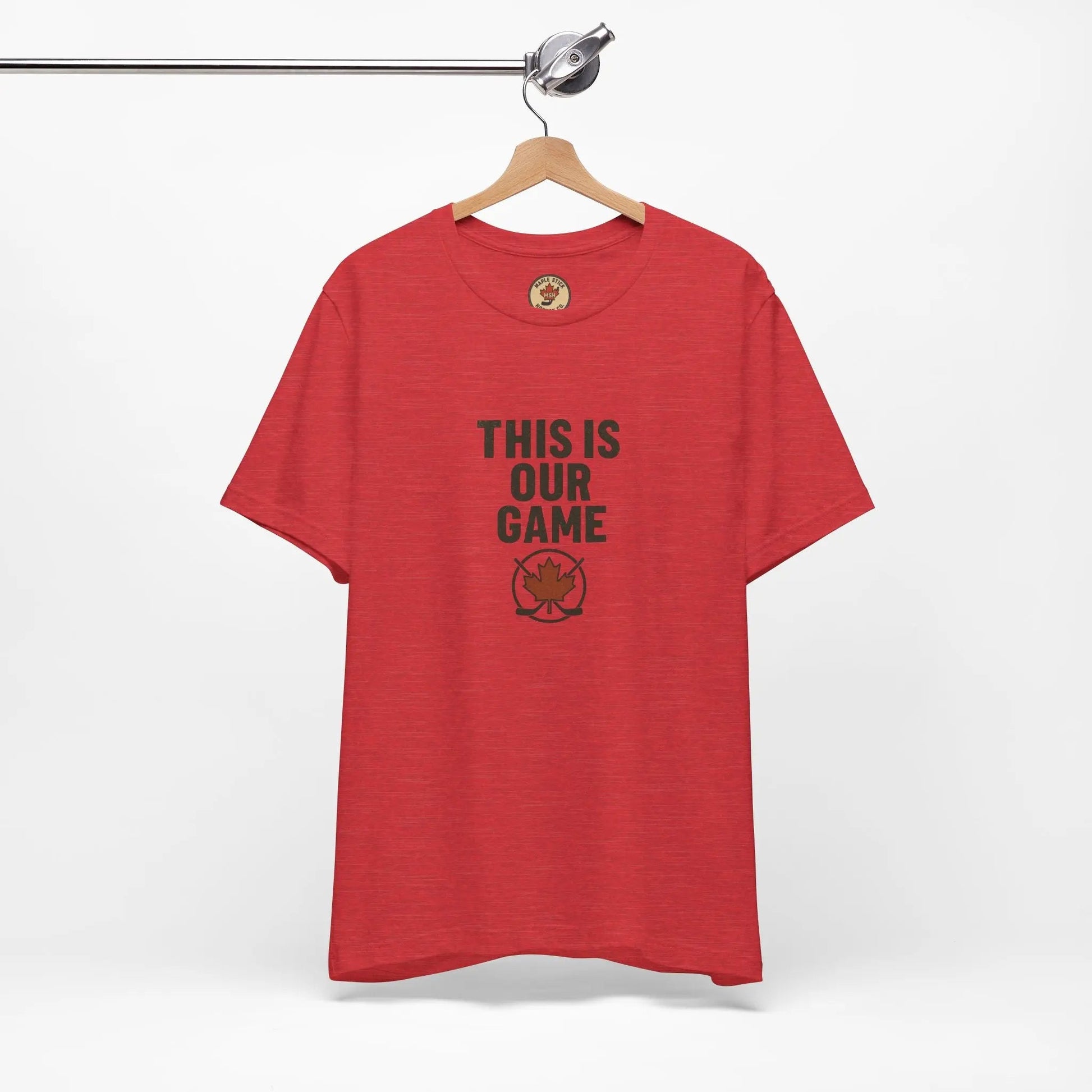 Maple Stick Hockey Fan Tee – Game Day Spirit