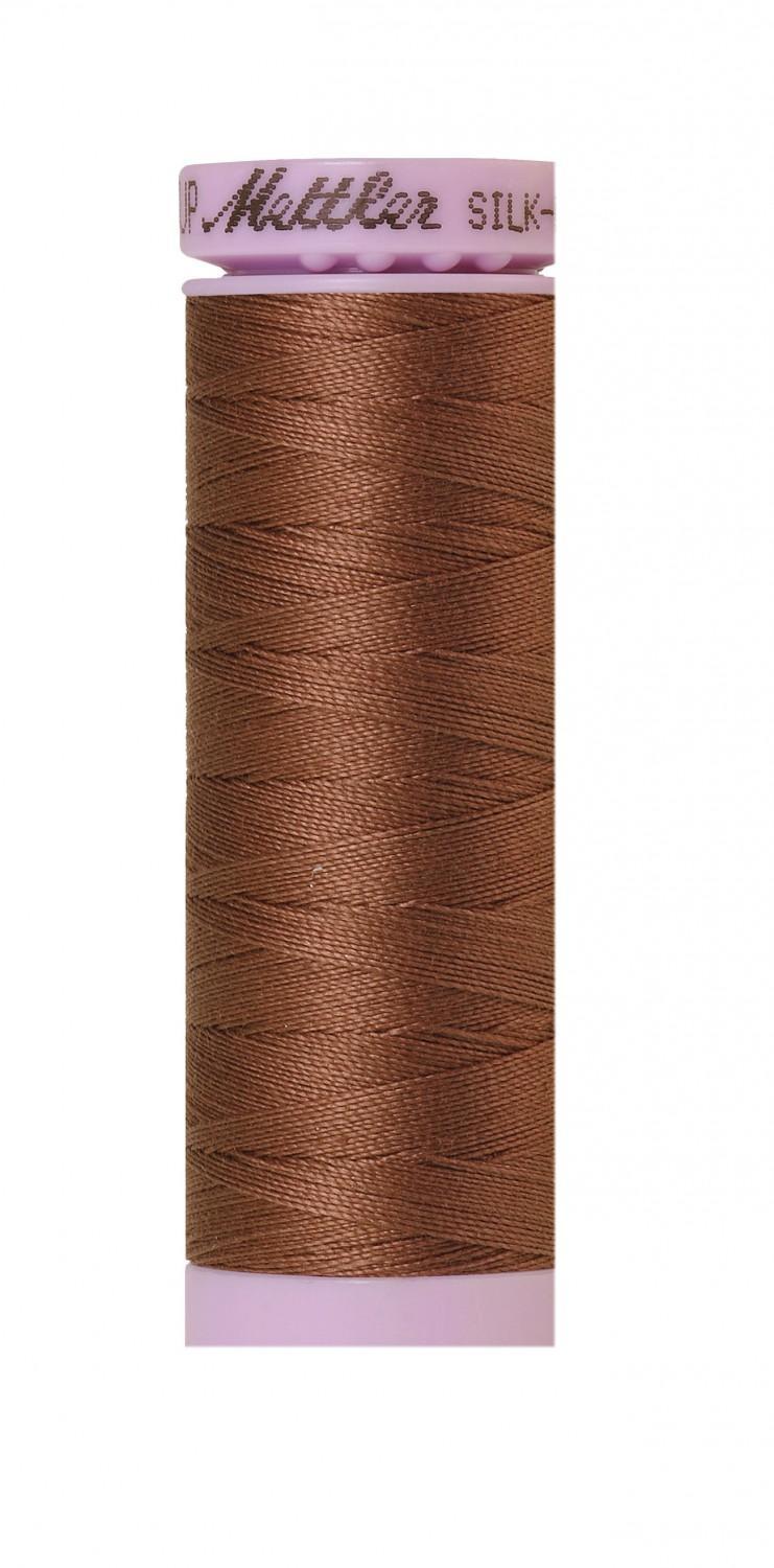 Fil de coton uni Mettler Silk-finition 50wt 164yd/150m Clou de girofle