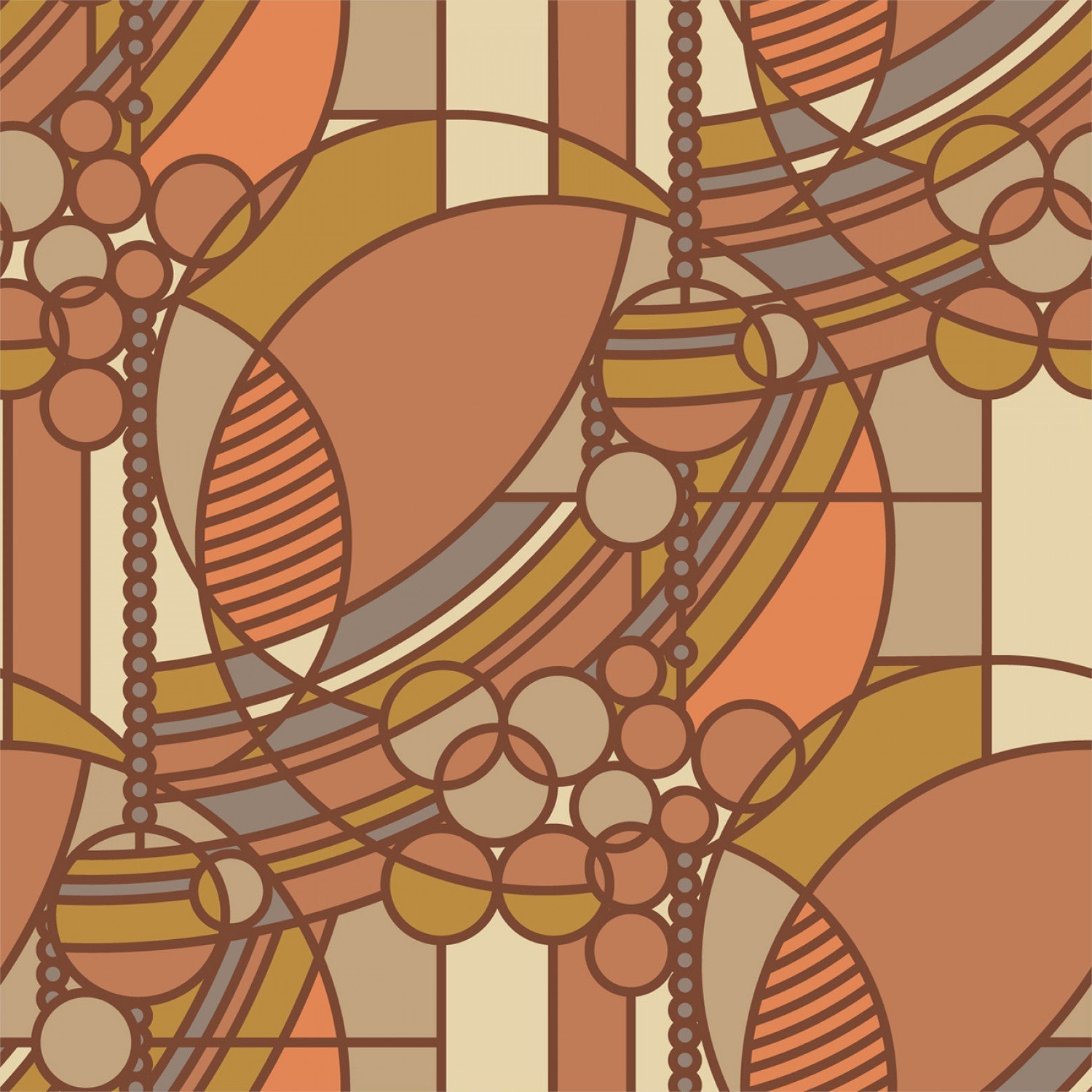 Ballons de mars de Cloud 9 Fabrics - Terre