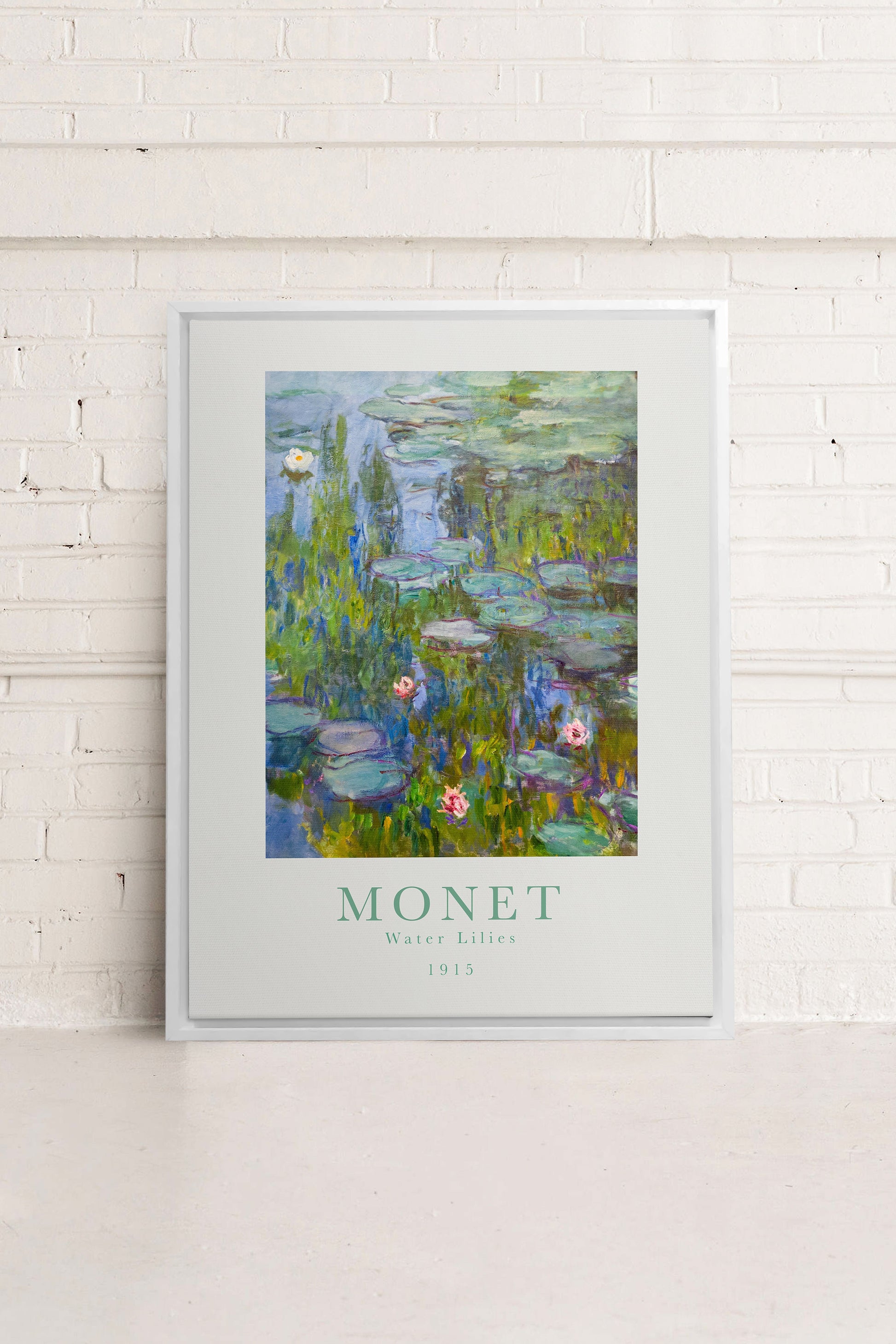 WATER LILIES, Stretched Canvas Artwork