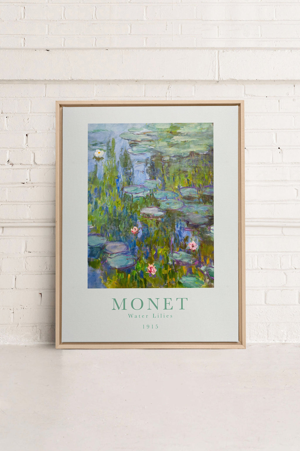 WATER LILIES, Stretched Canvas Artwork