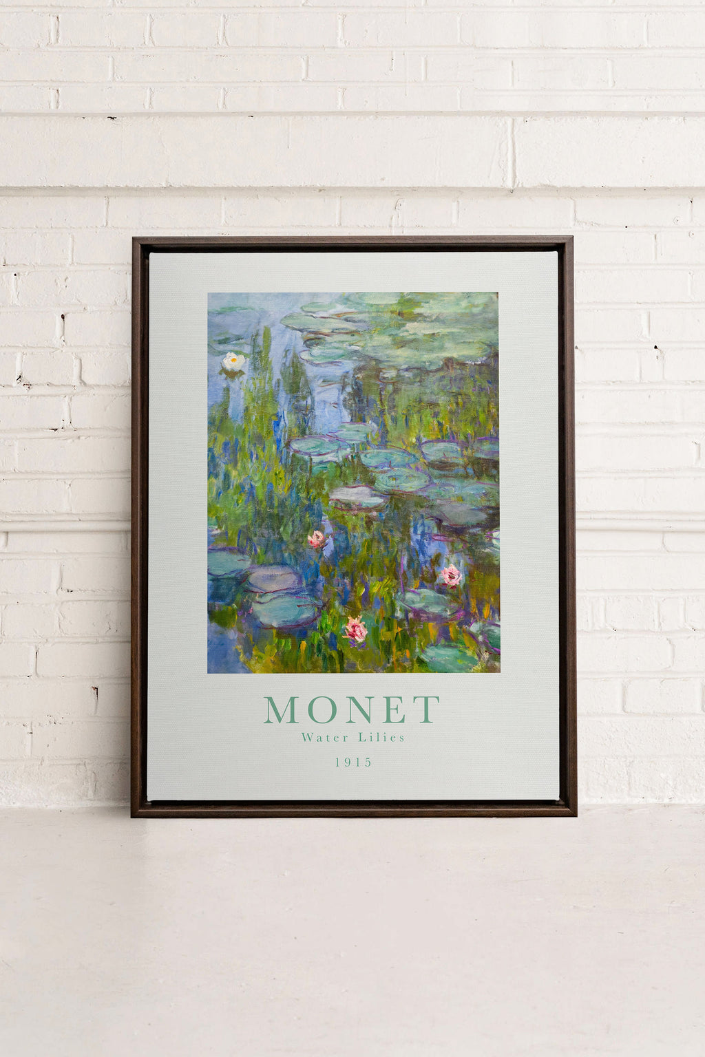 WATER LILIES, Stretched Canvas Artwork