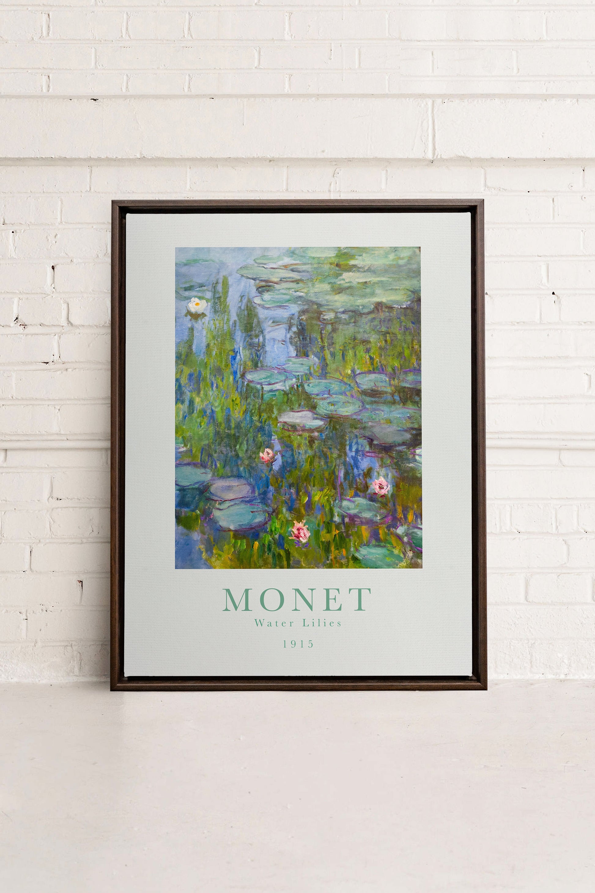 WATER LILIES, Stretched Canvas Artwork