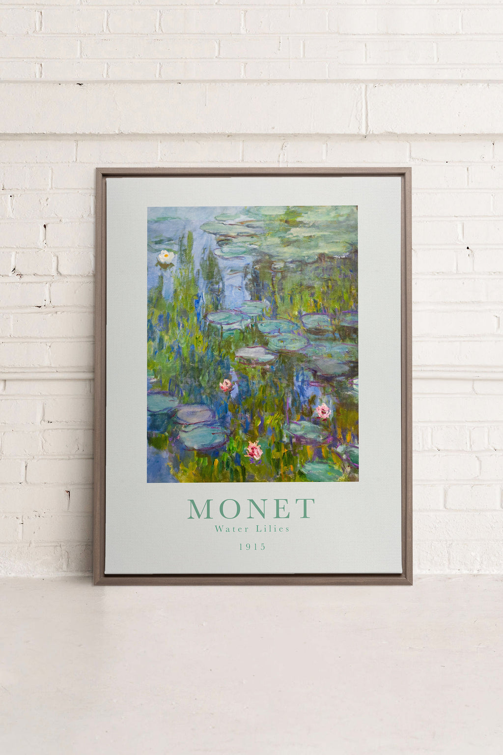 WATER LILIES, Stretched Canvas Artwork