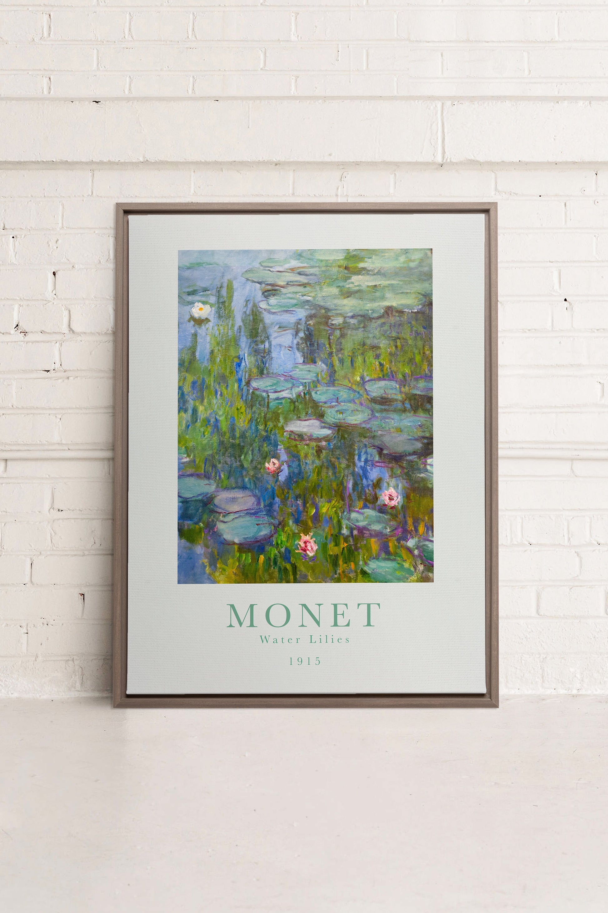 WATER LILIES, Stretched Canvas Artwork