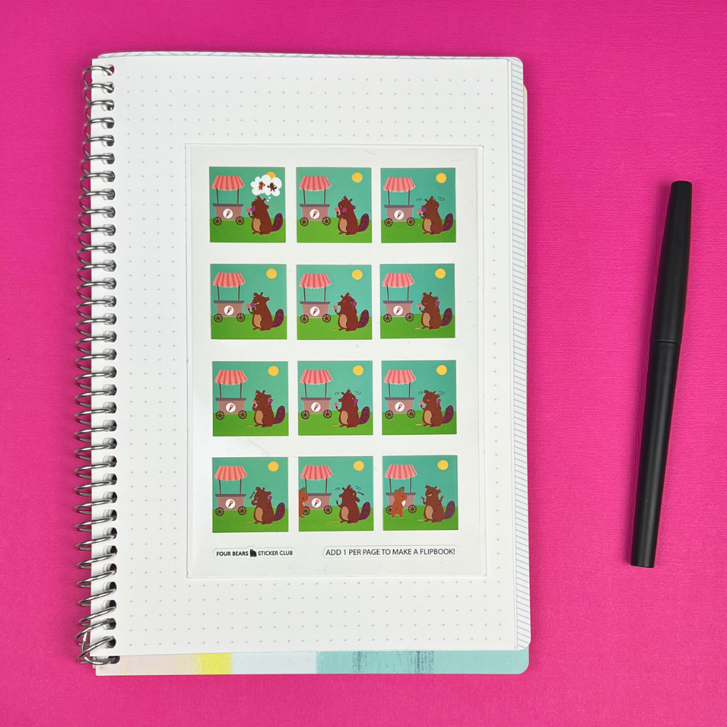 Flipbook sur la crème glacée