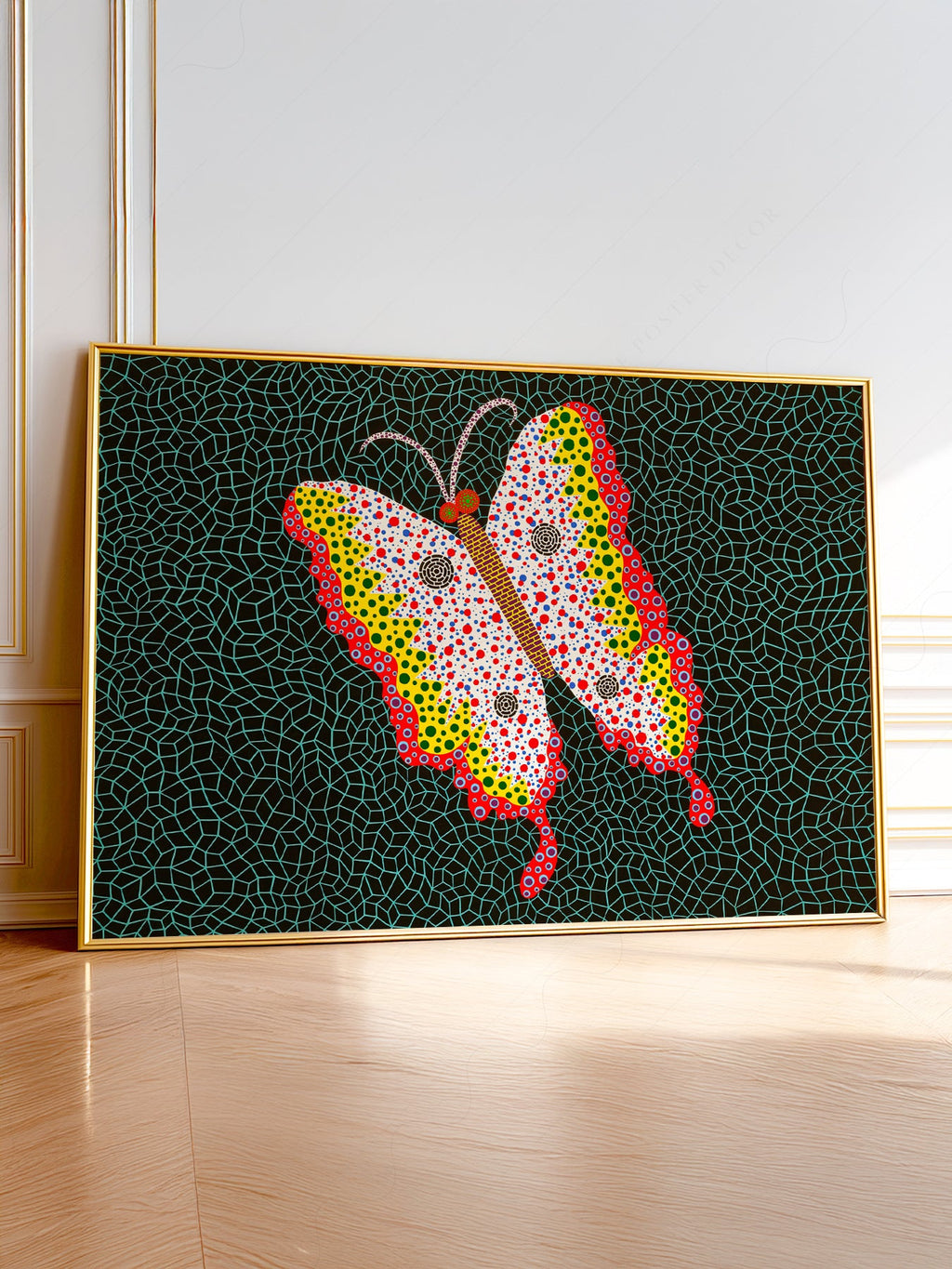 Yayoi Kusama Butterfly Art Print – Contemporary Japanese Wall Art Poster