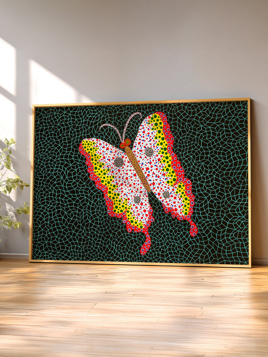 Yayoi Kusama Butterfly Art Print – Contemporary Japanese Wall Art Poster