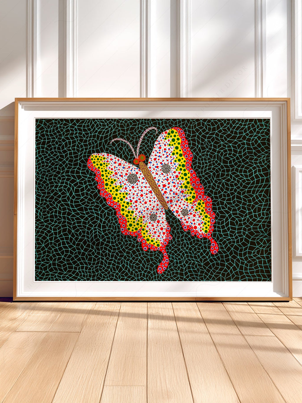 Yayoi Kusama Butterfly Art Print – Contemporary Japanese Wall Art Poster