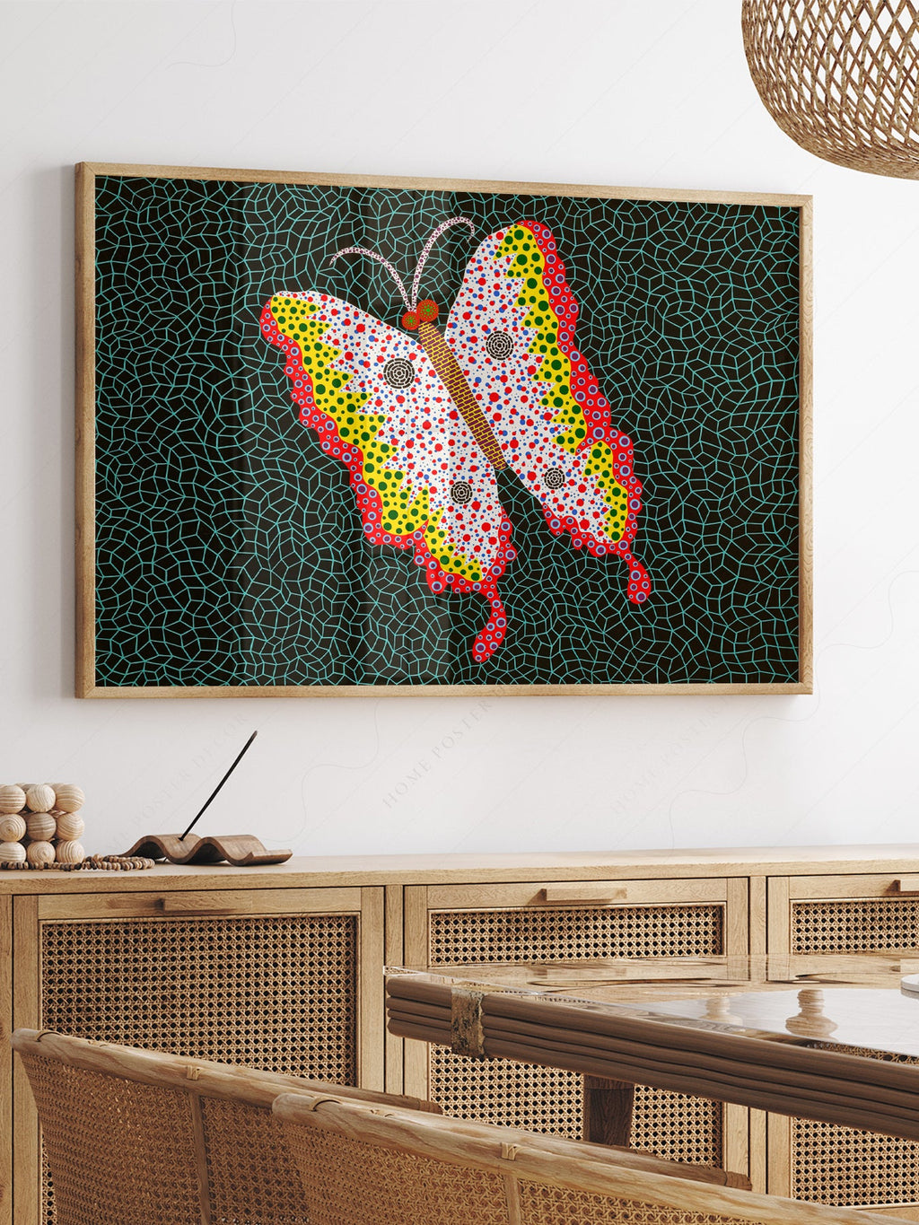 Yayoi Kusama Butterfly Art Print – Contemporary Japanese Wall Art Poster