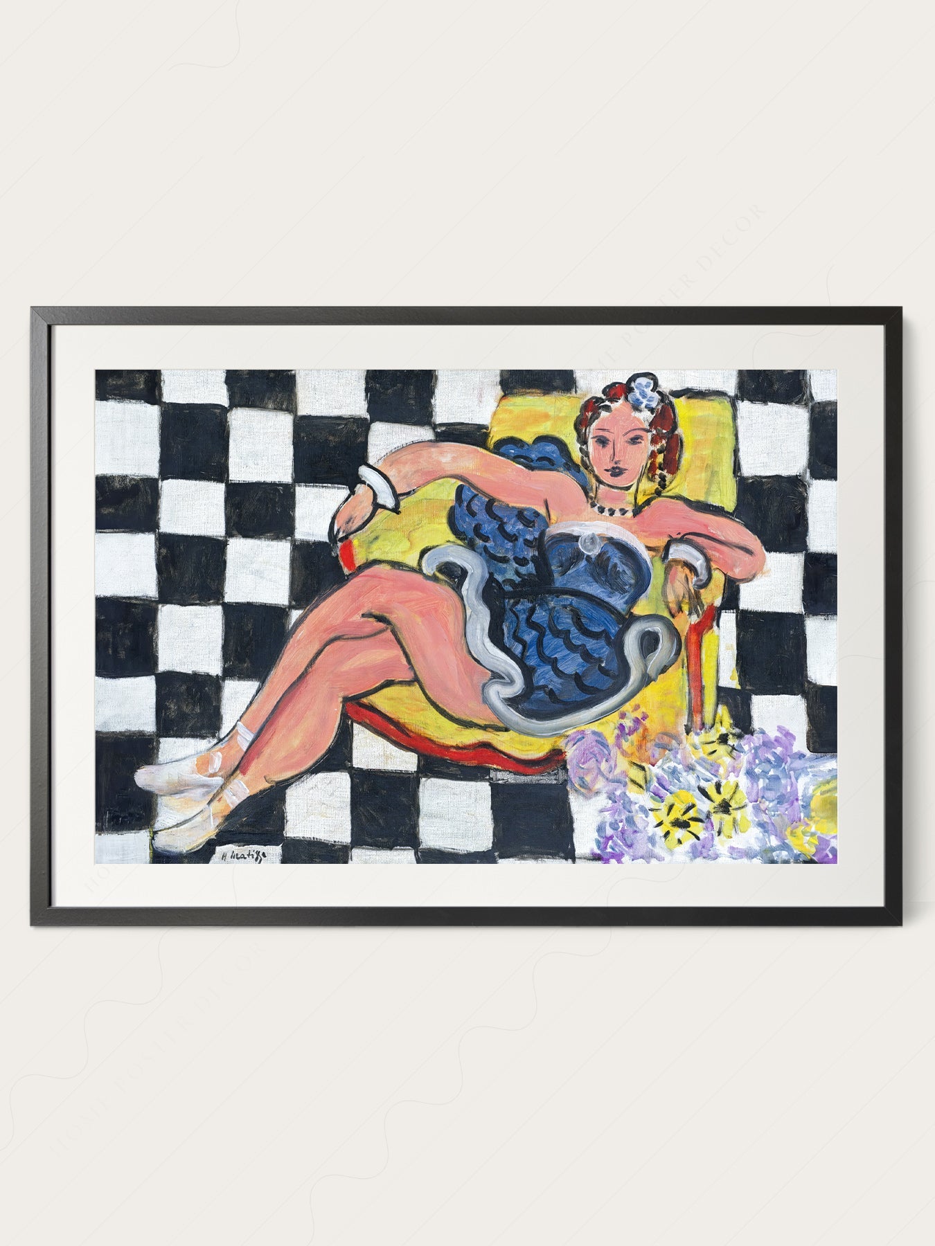 Henri Matisse Dancer in the Armchair Print – Vibrant Museum Wall Art