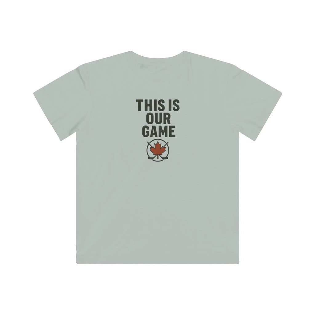 T-shirt jeunesse « This Is Our Game » – T-shirt feuille d’érable canadienne