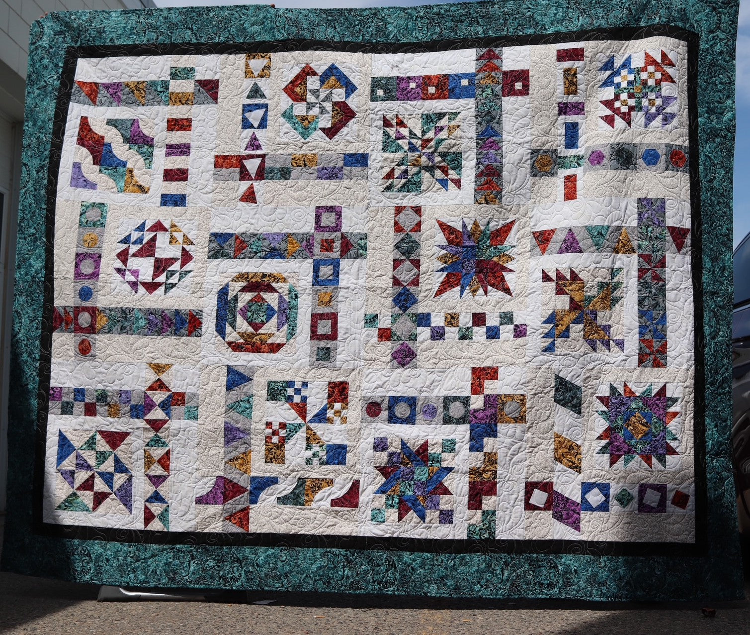 Store Sample- Queen Size Quilt- Illusions