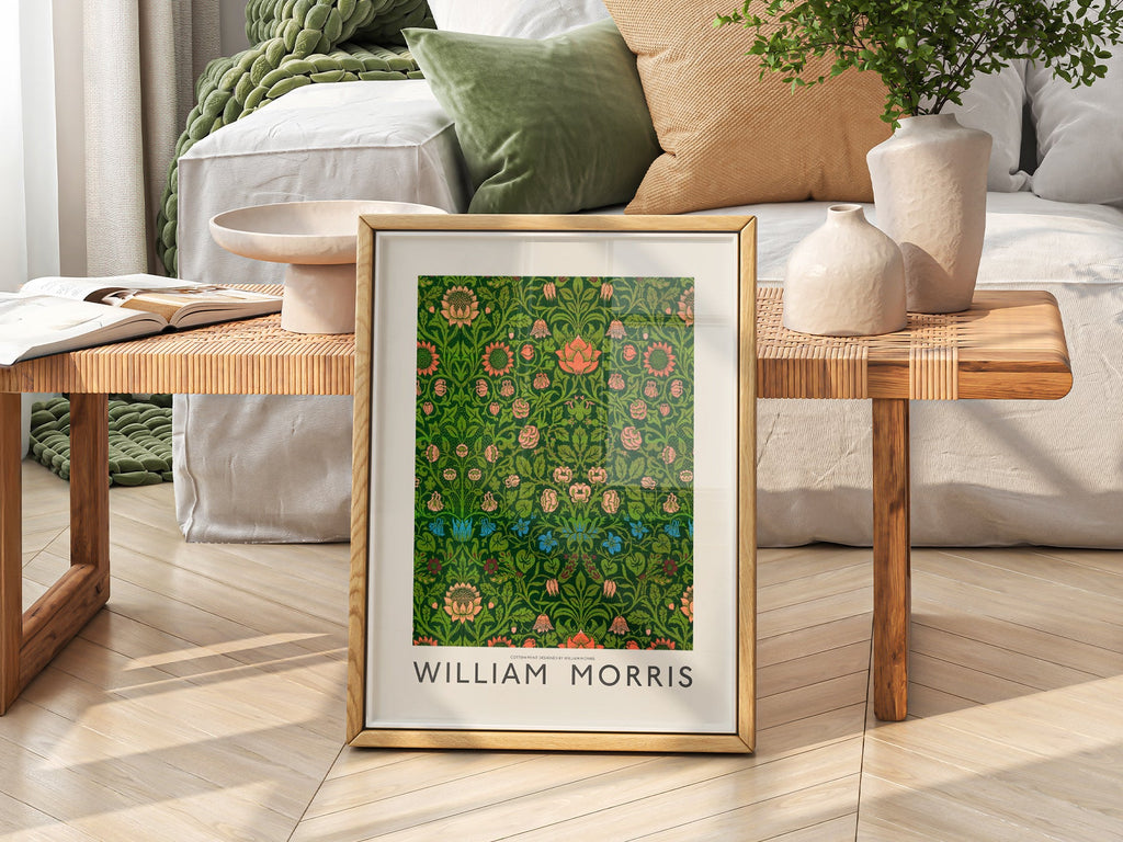 William Morris Violet and Columbine Art Print – Botanical Wall Decor