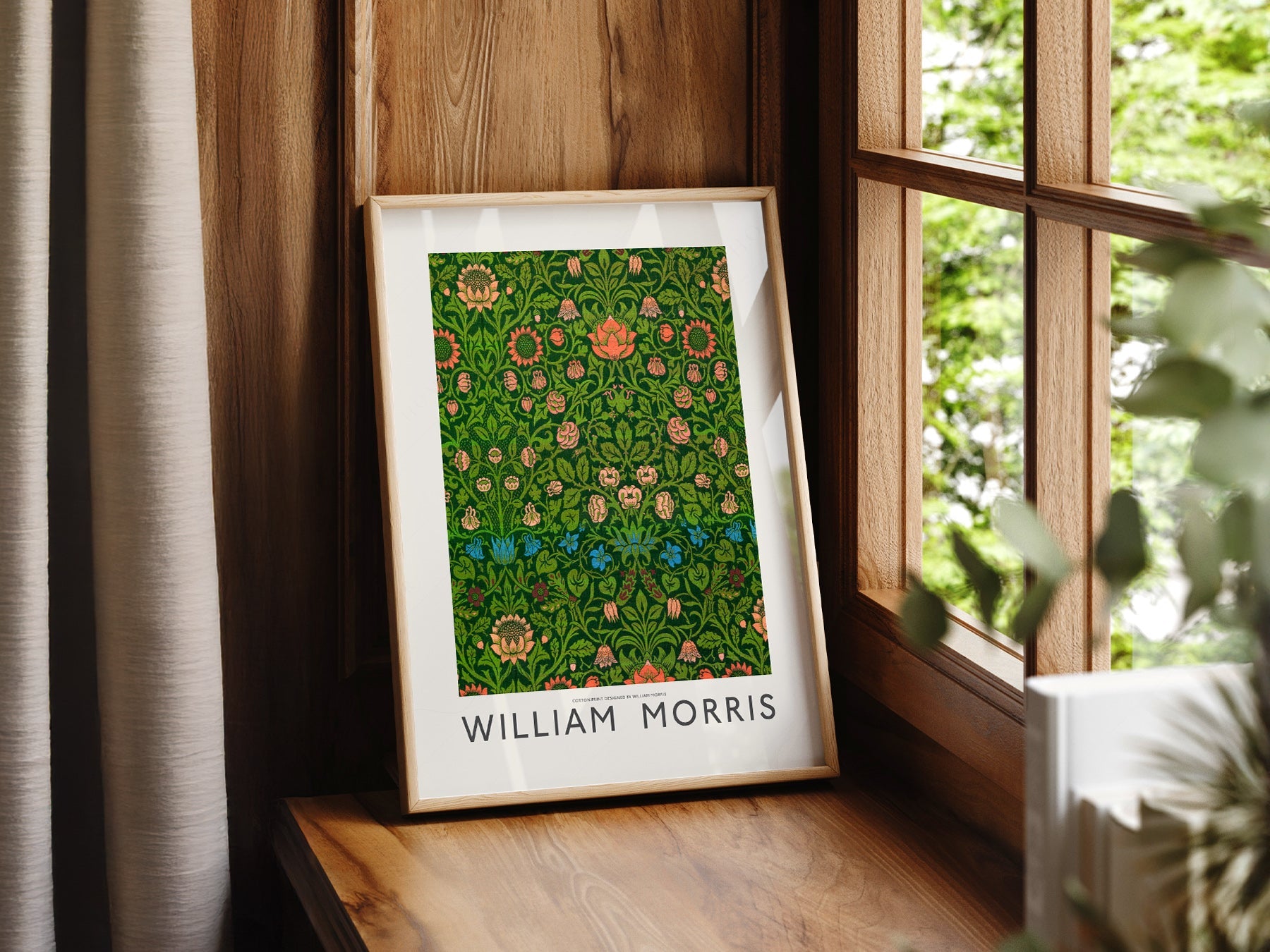 William Morris Violet and Columbine Art Print – Botanical Wall Decor