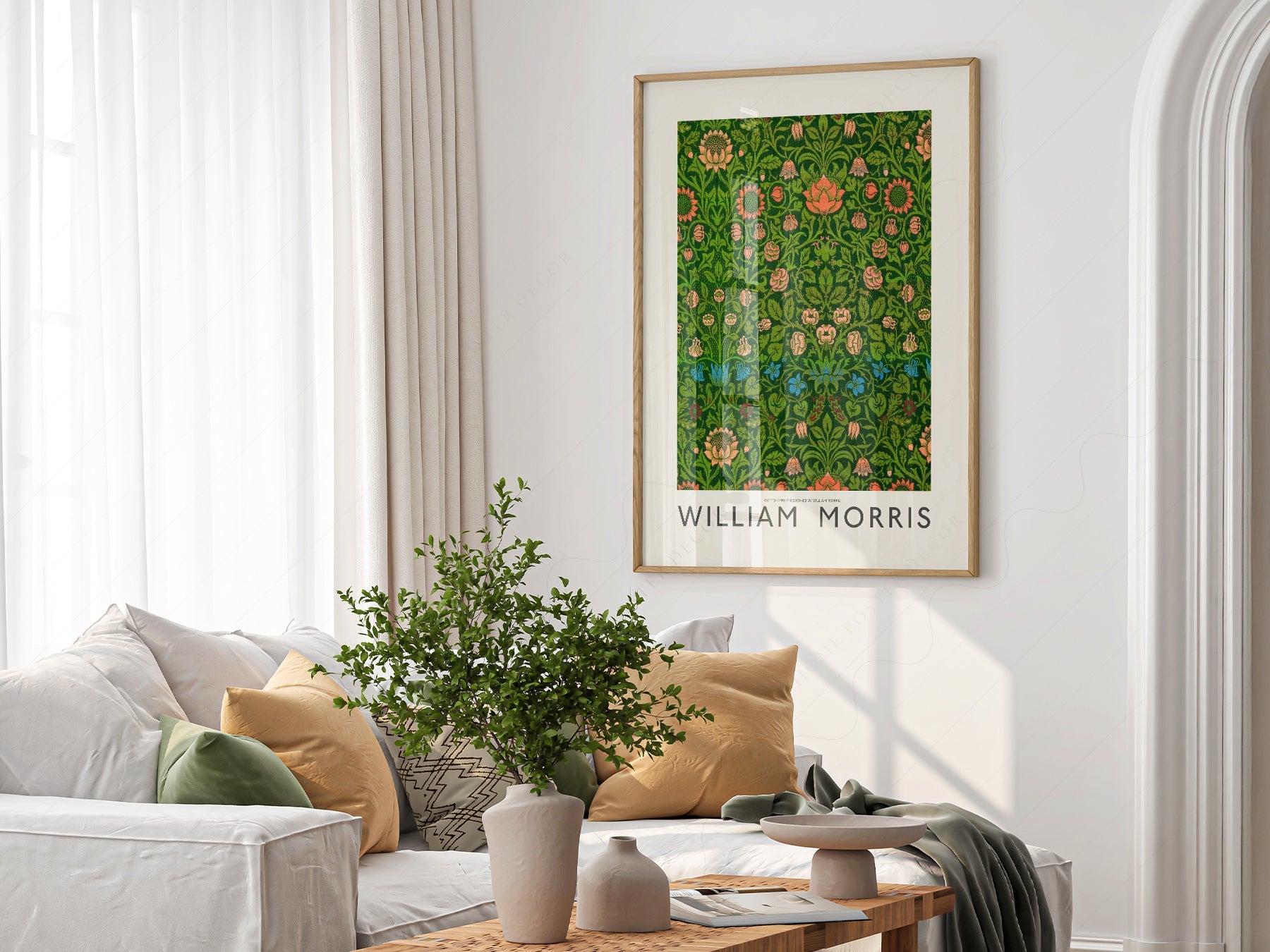 William Morris Violet and Columbine Art Print – Botanical Wall Decor