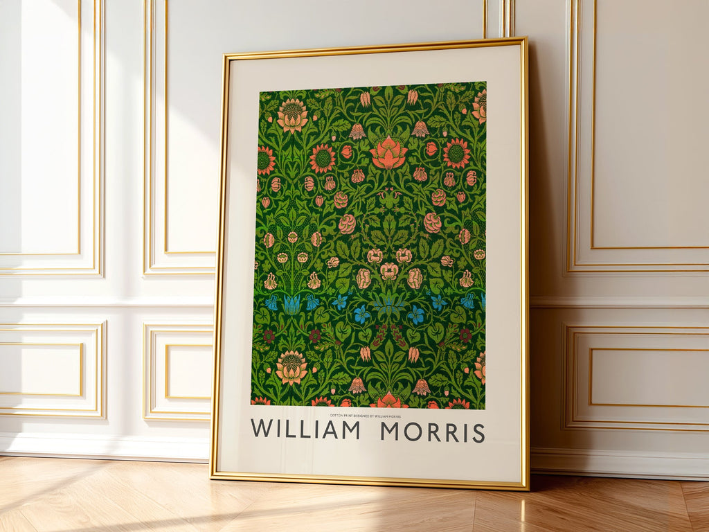 William Morris Violet and Columbine Art Print – Botanical Wall Decor