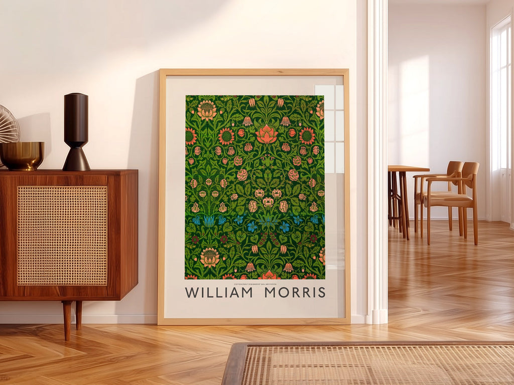 William Morris Violet and Columbine Art Print – Botanical Wall Decor