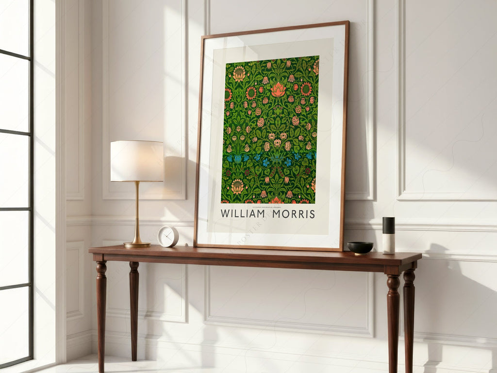 William Morris Violet and Columbine Art Print – Botanical Wall Decor