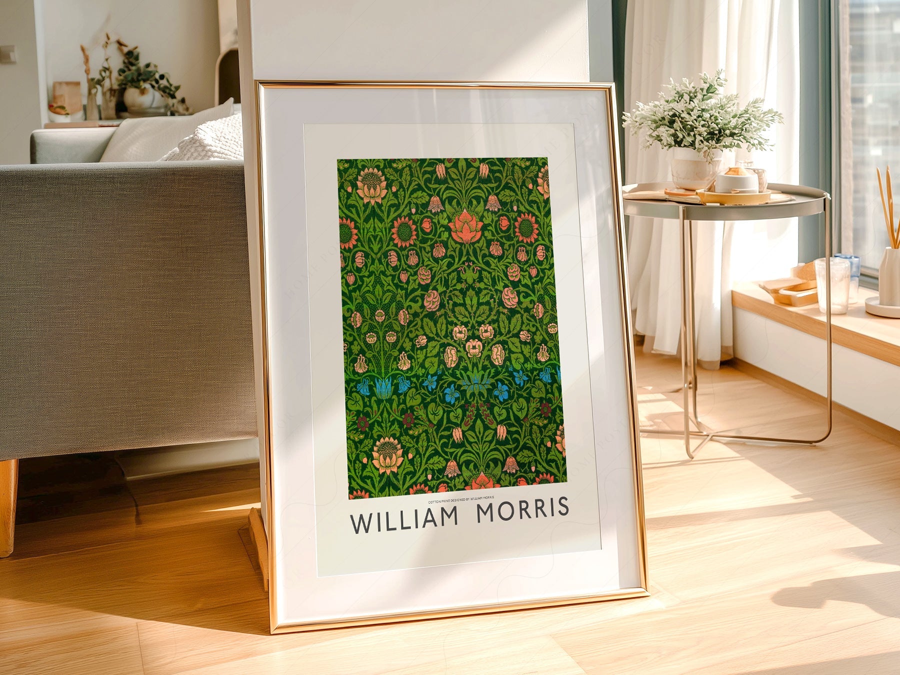 William Morris Violet and Columbine Art Print – Botanical Wall Decor