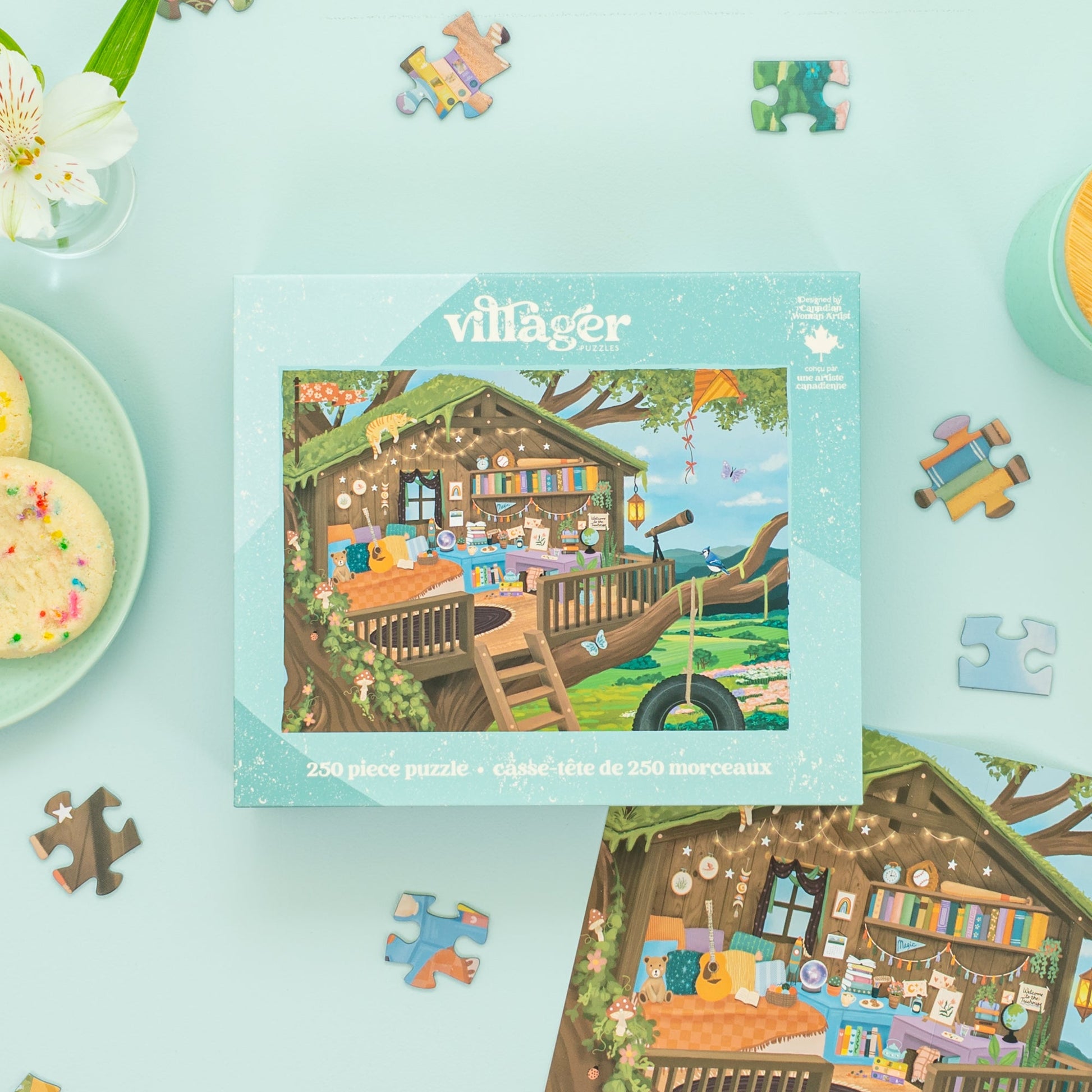 Treetop Hideout | 250 Piece Puzzle | Kids & Adults | Designed in Canada by Tara Younggren