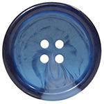 Elan; Bouton 4 trous, bleu,
