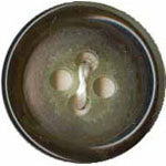 Elan ; Bouton 4 trous, vert, 28 mm