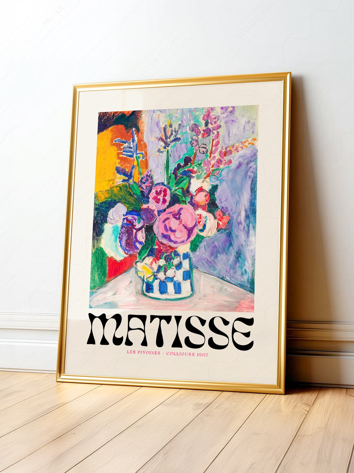 Henri Matisse Les Pivoines Art Print – Colorful Floral Wall Decor