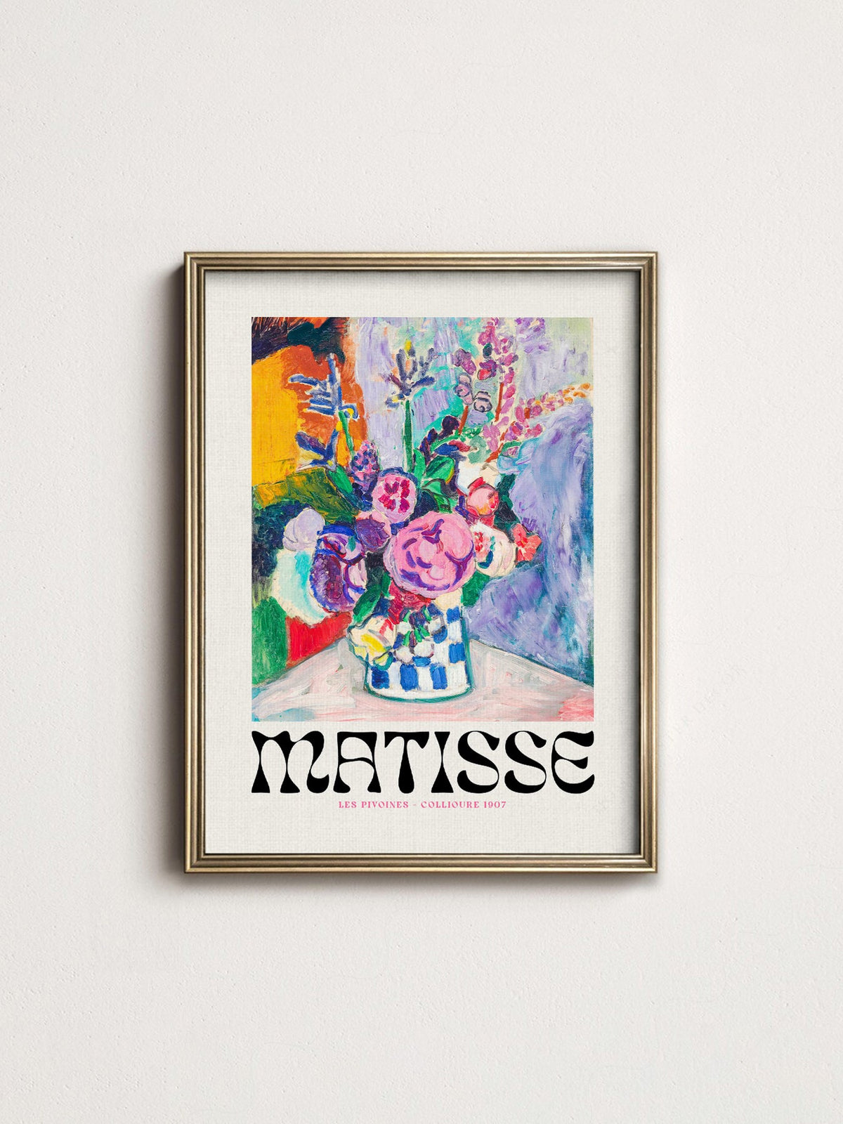 Henri Matisse Les Pivoines Art Print – Colorful Floral Wall Decor