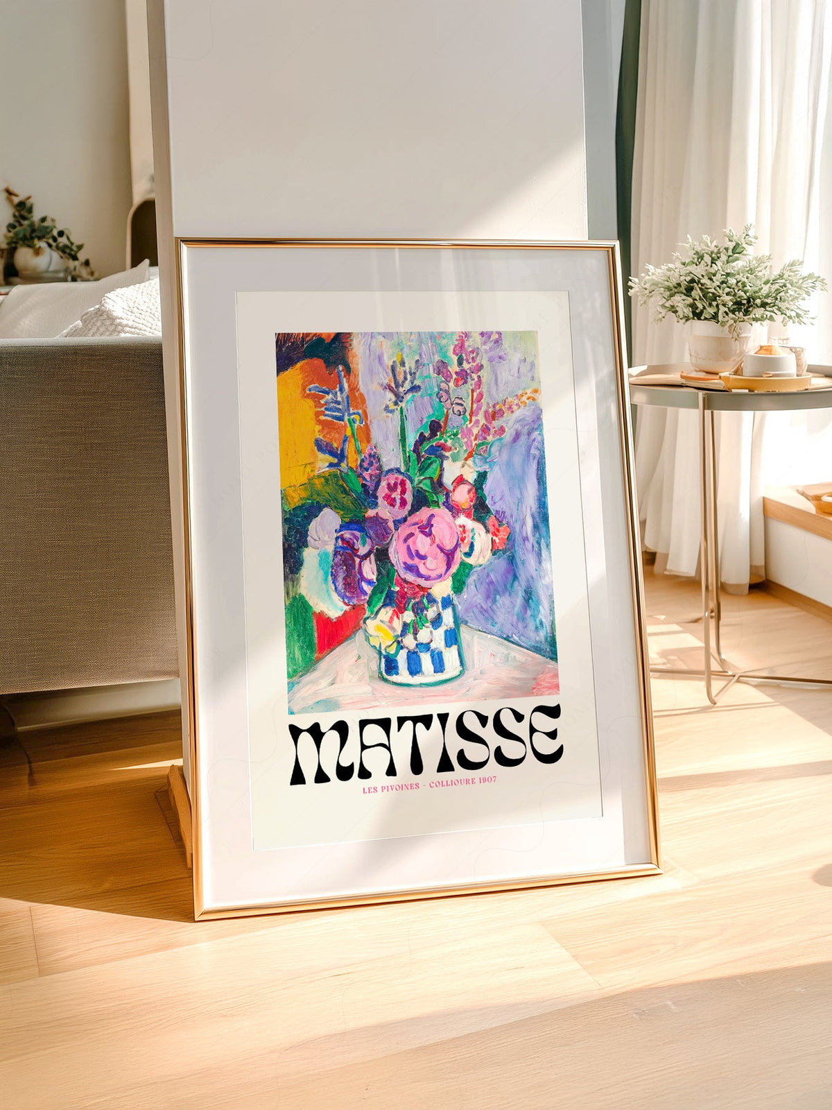 Henri Matisse Les Pivoines Art Print – Colorful Floral Wall Decor