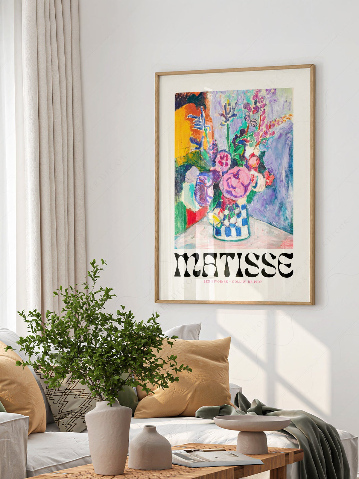 Henri Matisse Les Pivoines Art Print – Colorful Floral Wall Decor