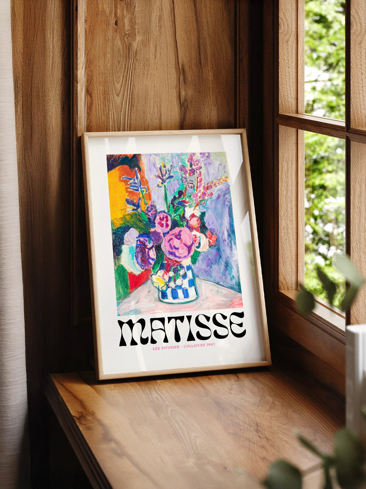Henri Matisse Les Pivoines Art Print – Colorful Floral Wall Decor