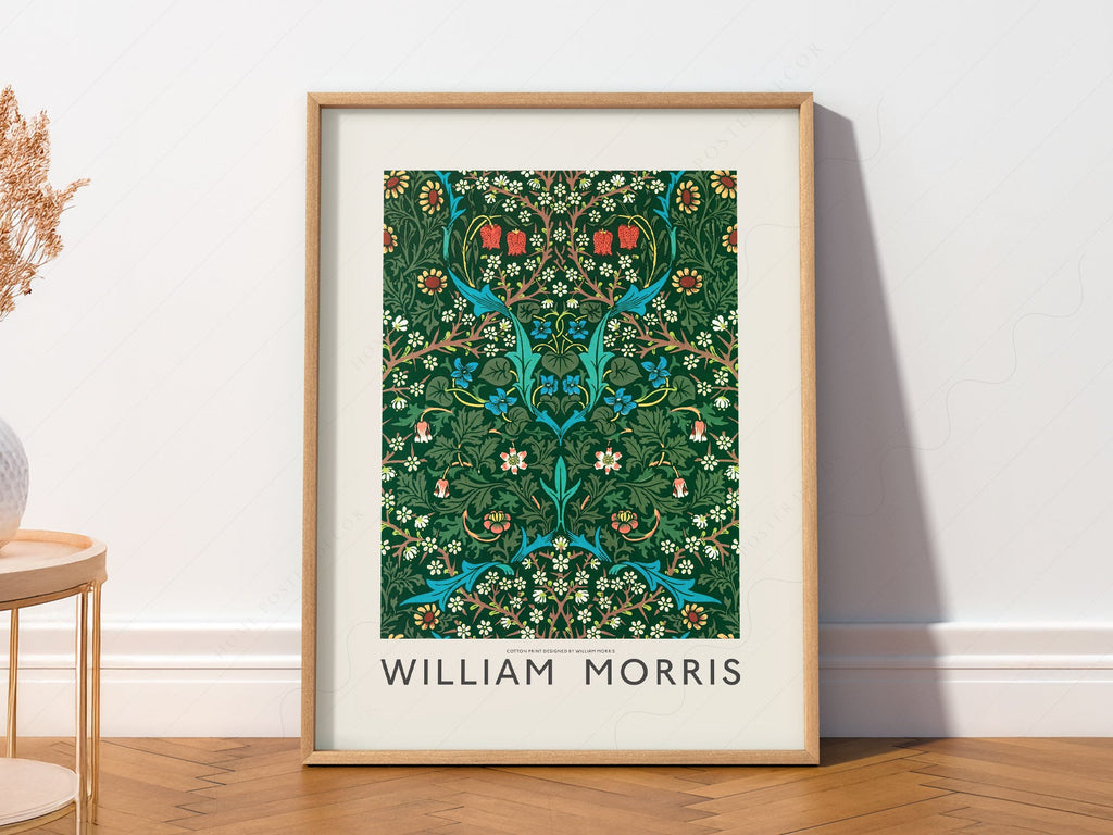 William Morris Blackthorn Art Print – Arts and Crafts Floral Poster