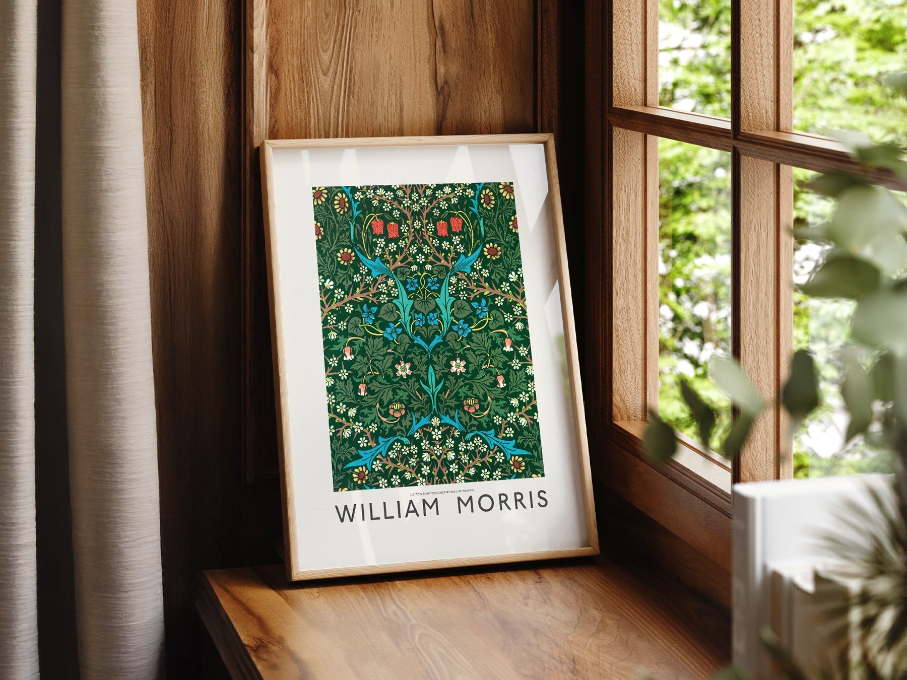 William Morris Blackthorn Art Print – Arts and Crafts Floral Poster