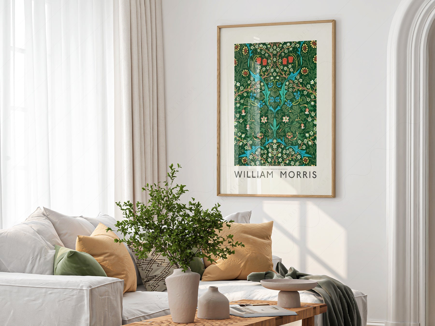 William Morris Blackthorn Art Print – Arts and Crafts Floral Poster