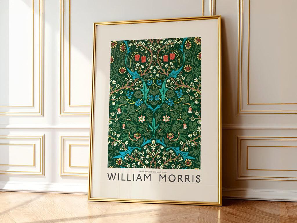 William Morris Blackthorn Art Print – Arts and Crafts Floral Poster