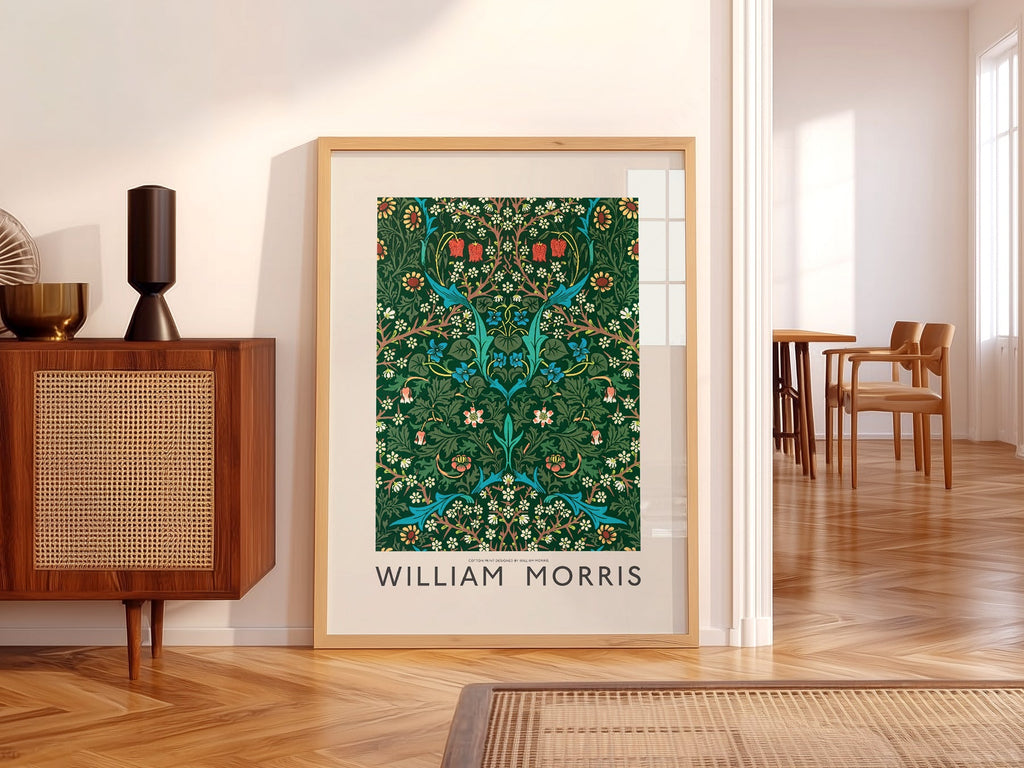 William Morris Blackthorn Art Print – Arts and Crafts Floral Poster