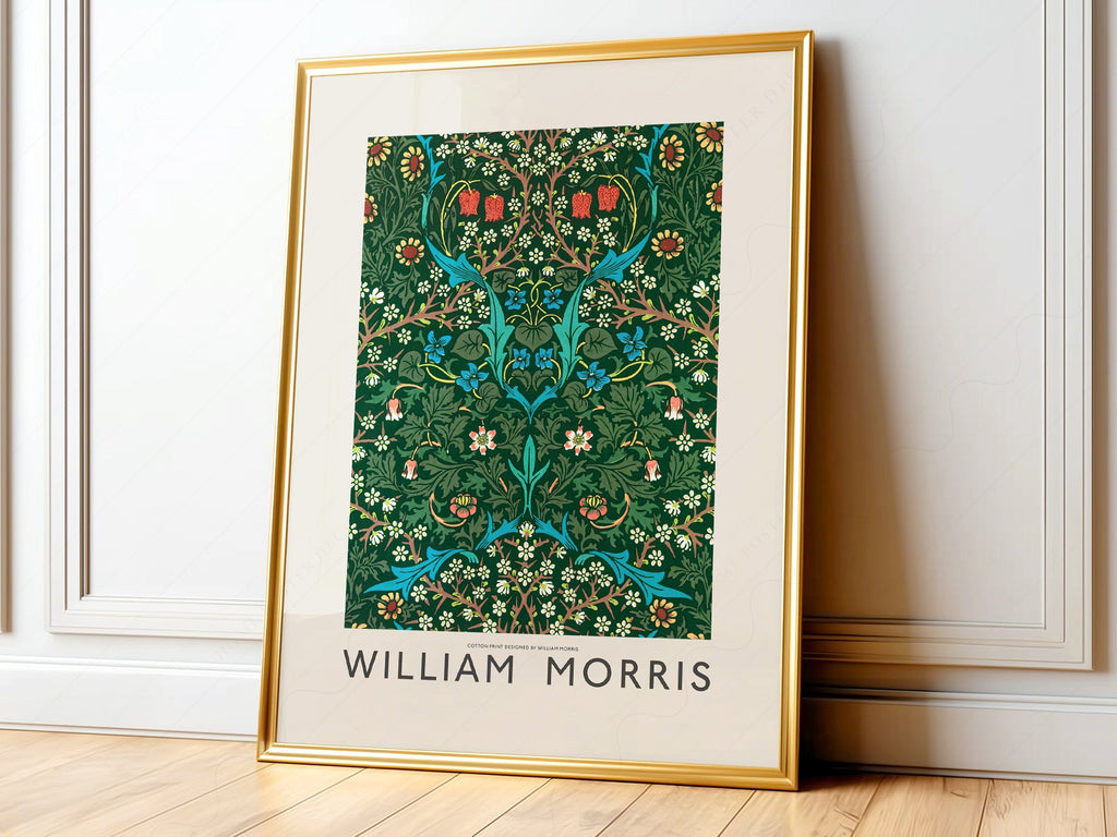 William Morris Blackthorn Art Print – Arts and Crafts Floral Poster