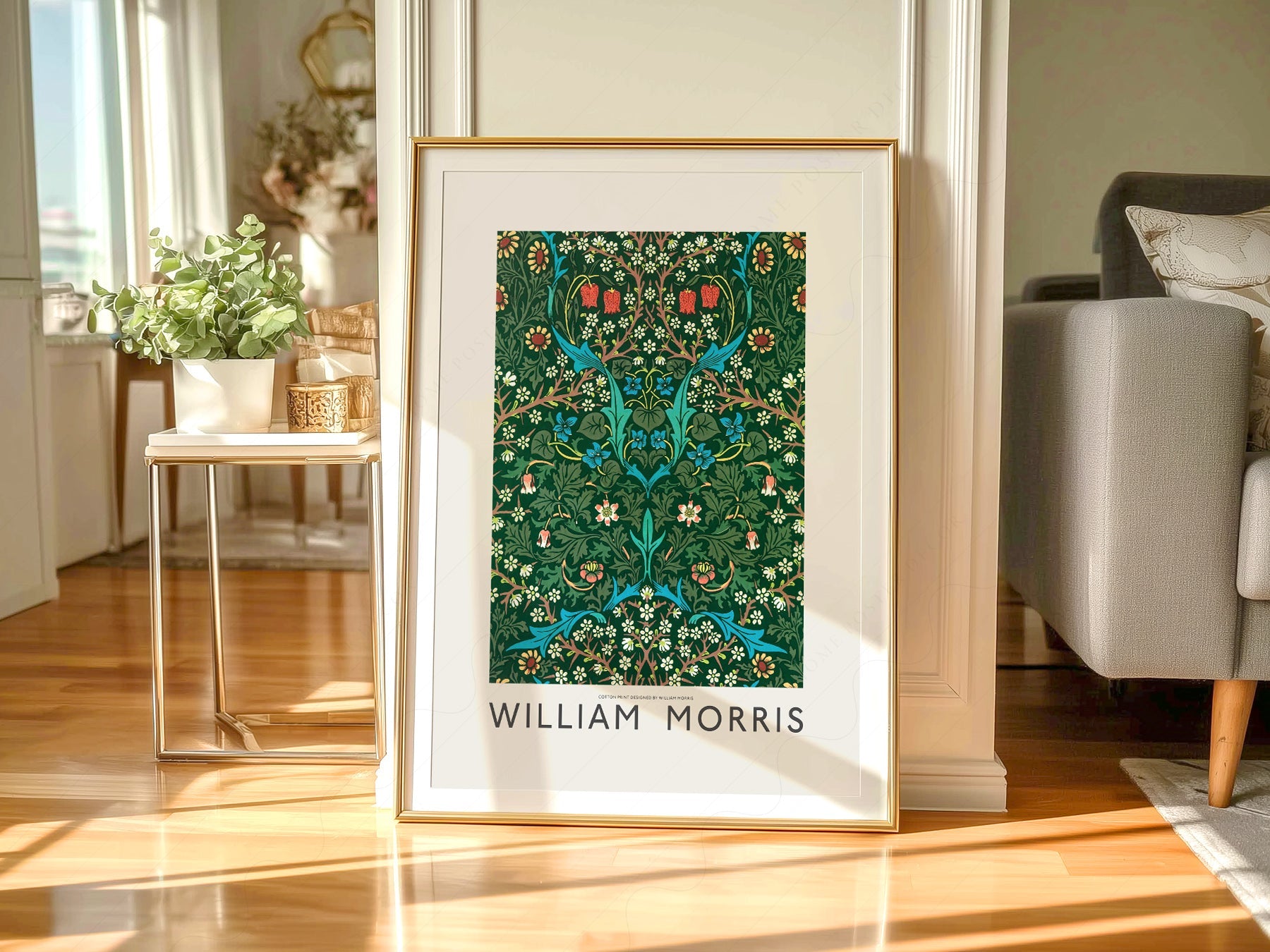 William Morris Blackthorn Art Print – Arts and Crafts Floral Poster