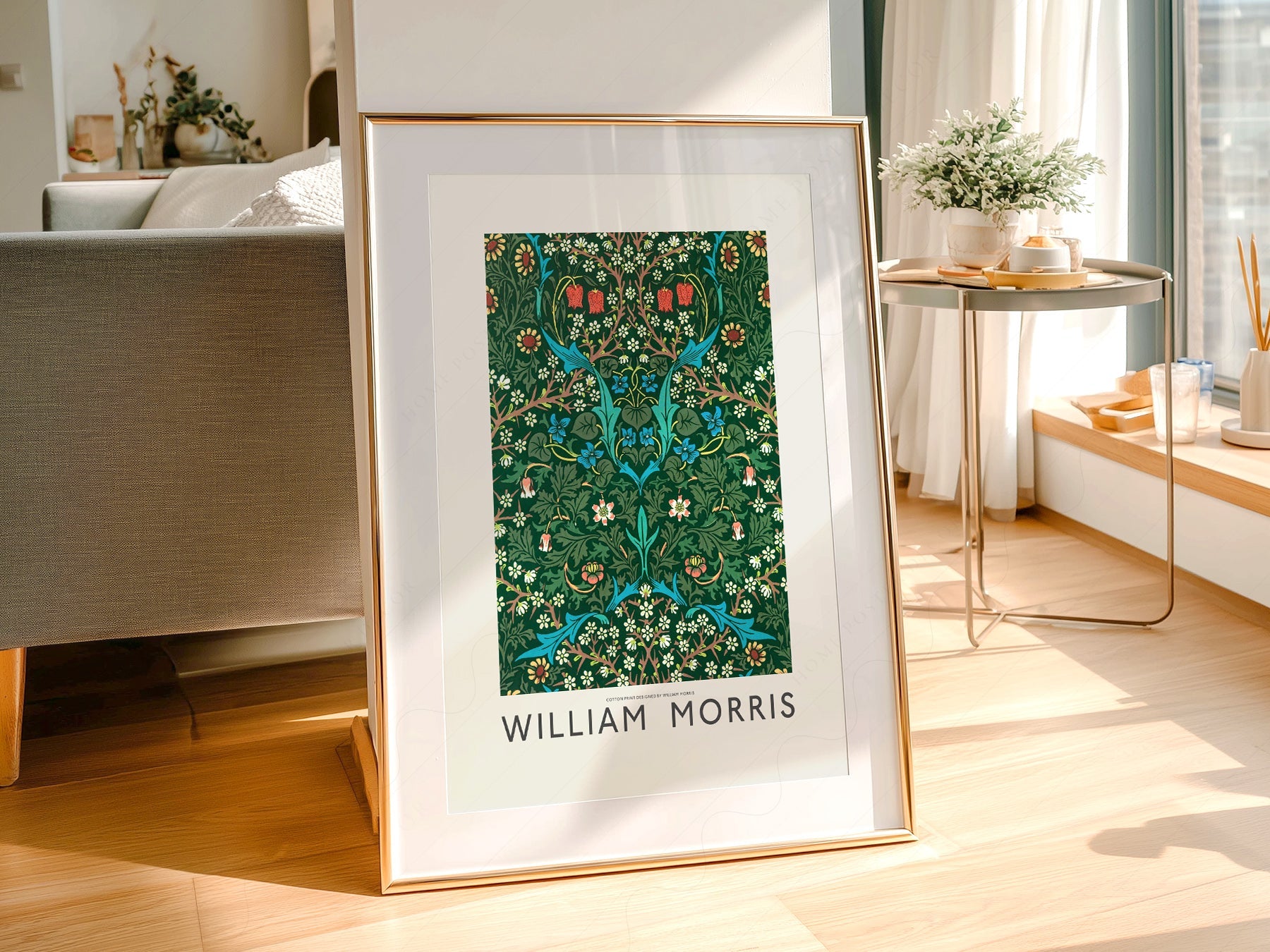 William Morris Blackthorn Art Print – Arts and Crafts Floral Poster