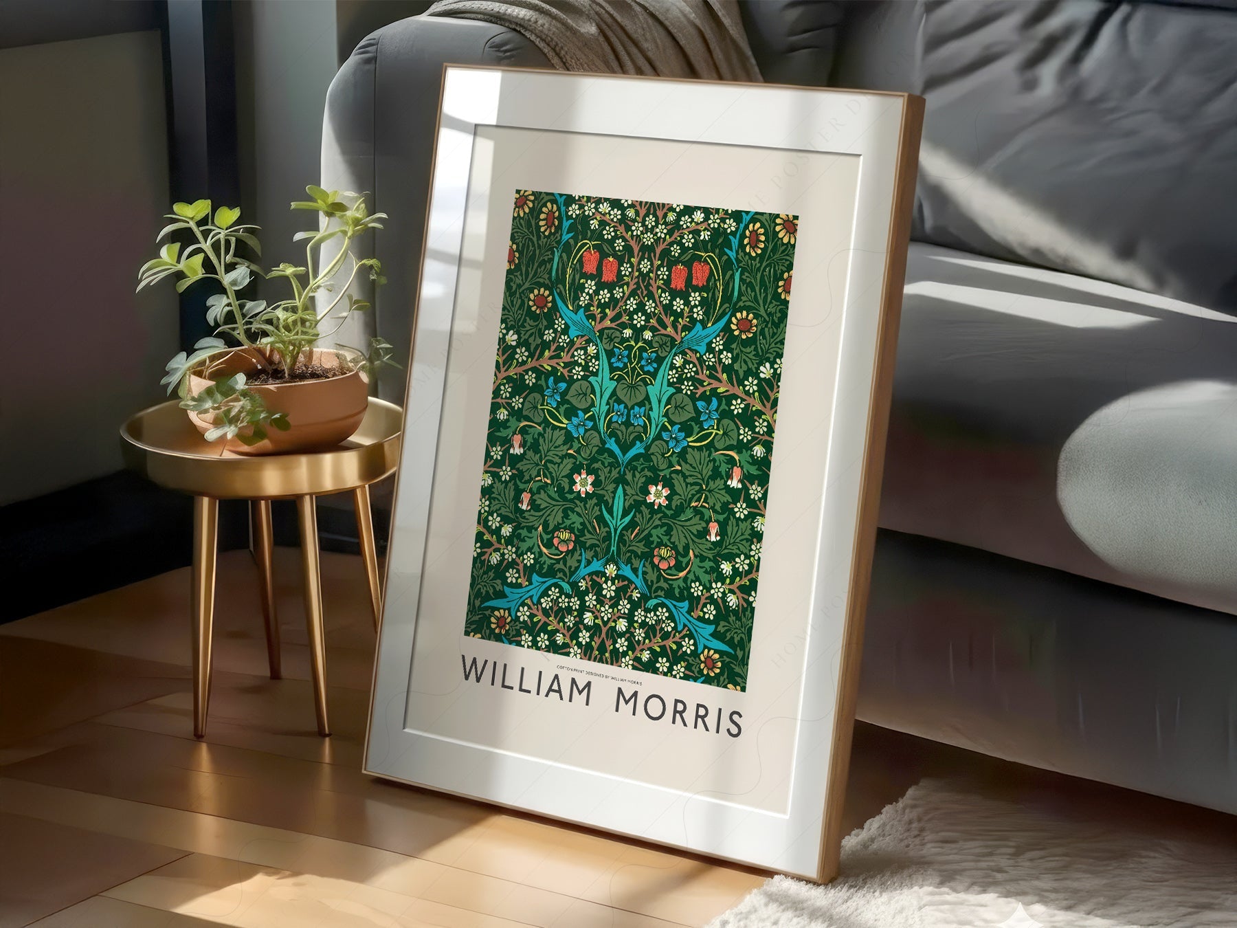 William Morris Blackthorn Art Print – Arts and Crafts Floral Poster