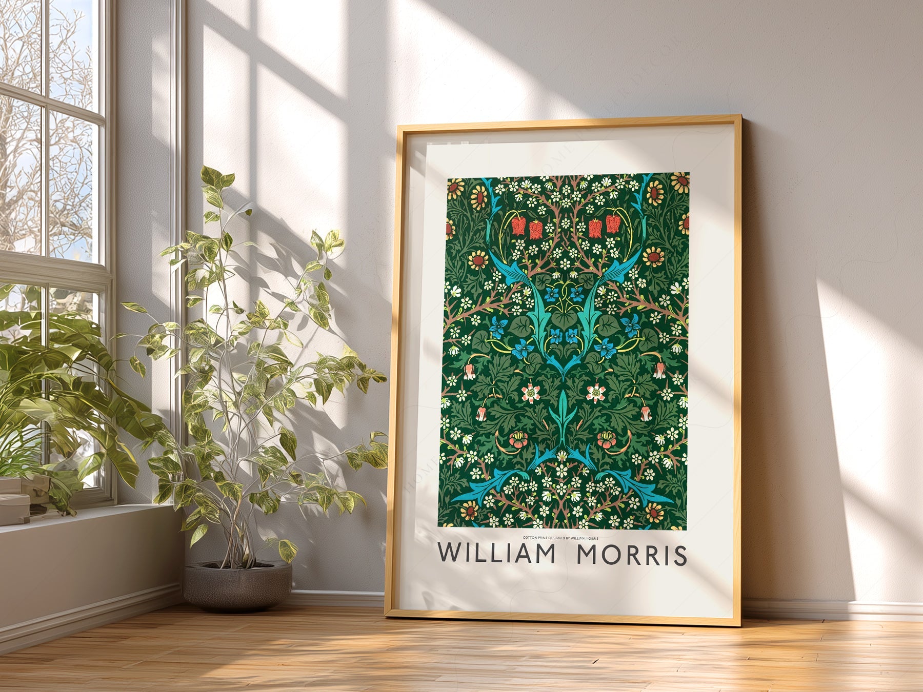William Morris Blackthorn Art Print – Arts and Crafts Floral Poster