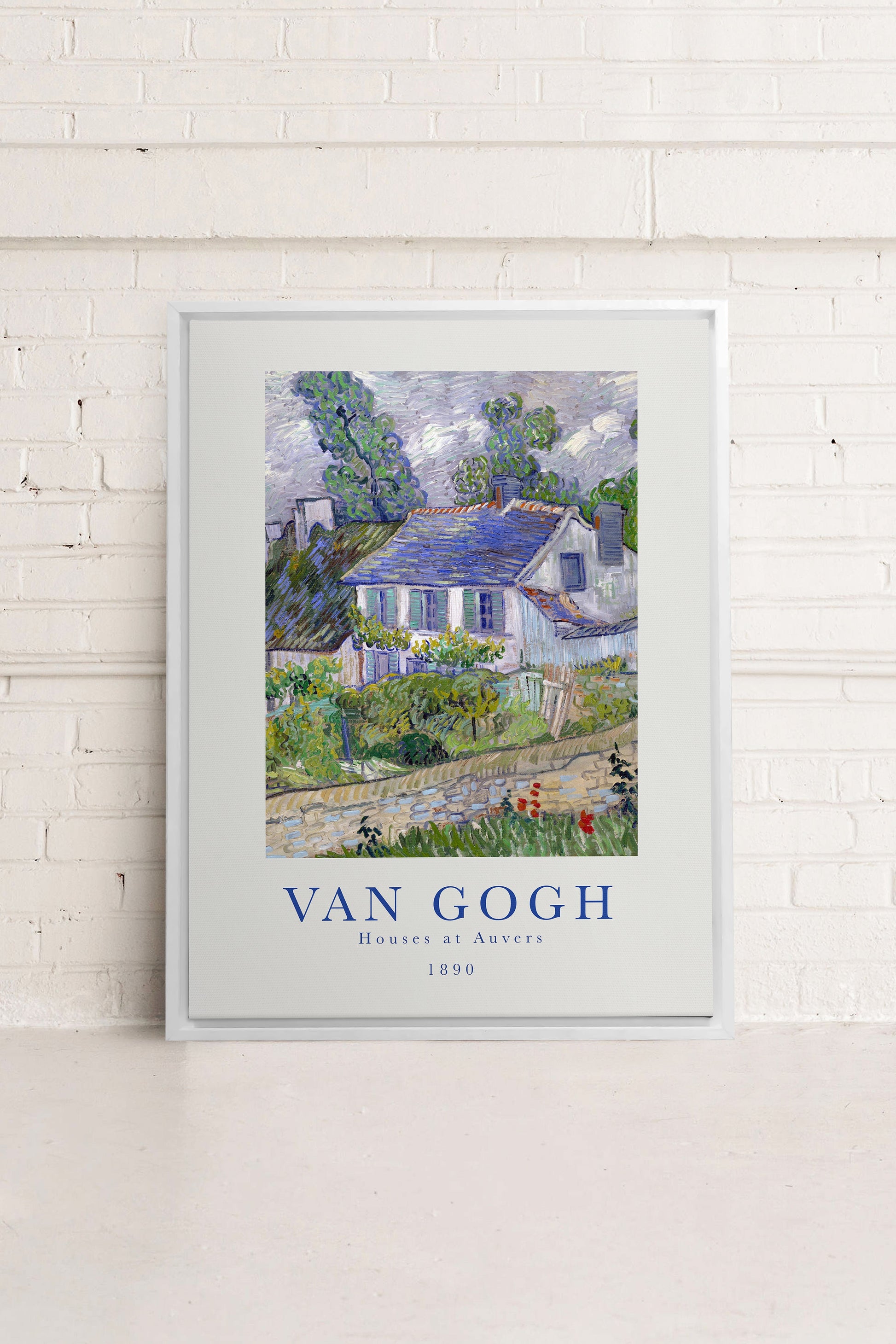Houses at Auvers, Stretched Canvas Artwork