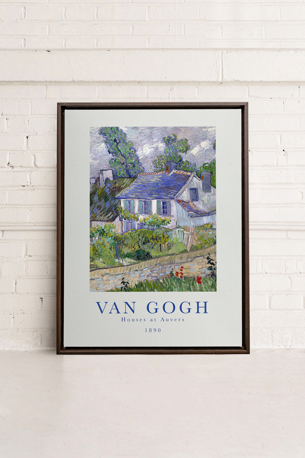 Houses at Auvers, Stretched Canvas Artwork